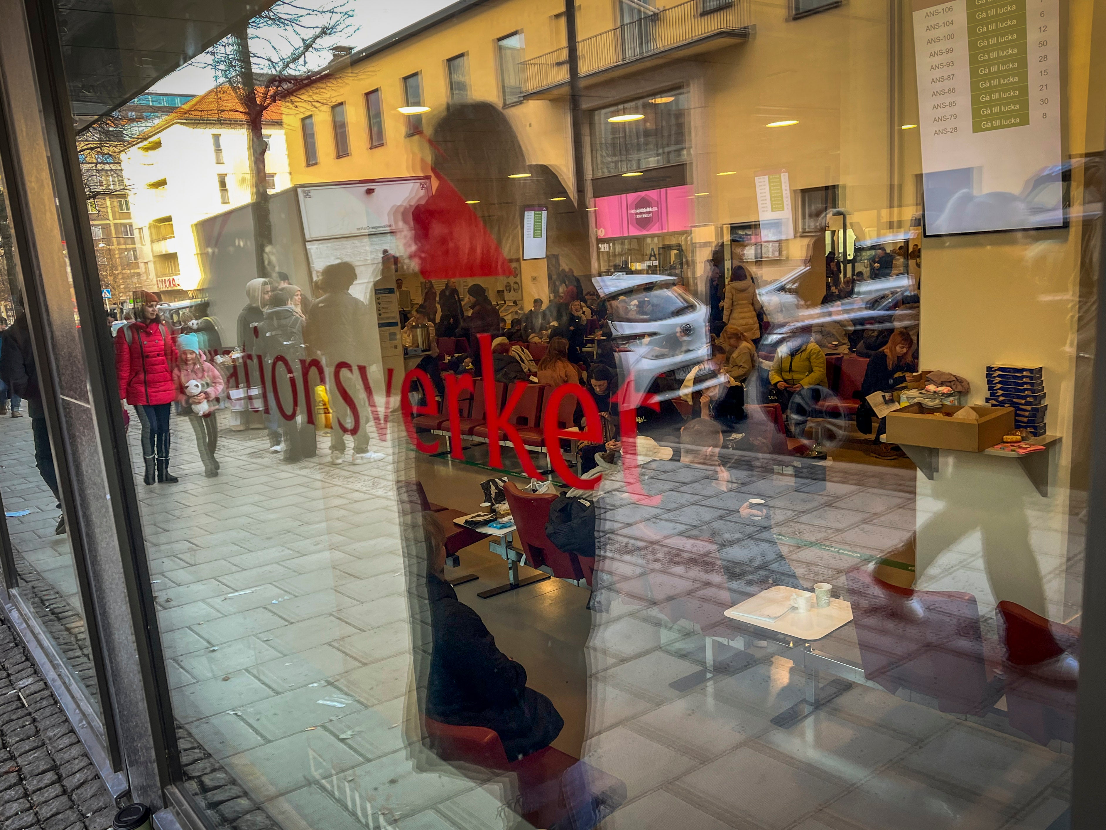 Exterior of the Swedish Migration Agency's offices in Stockholm
