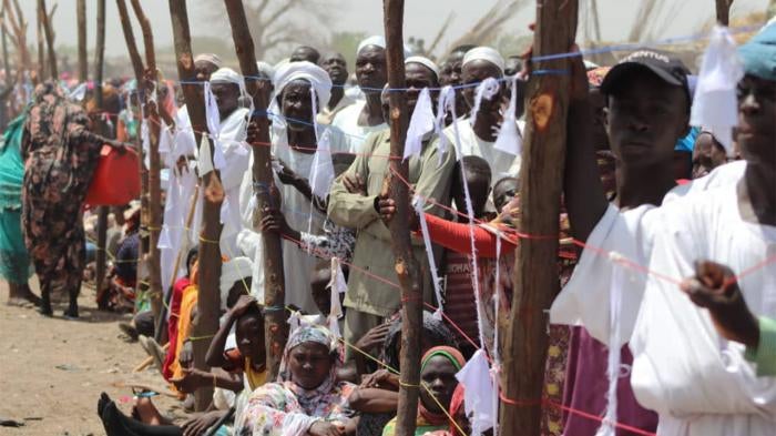 People in Darfur during first ICC visit 