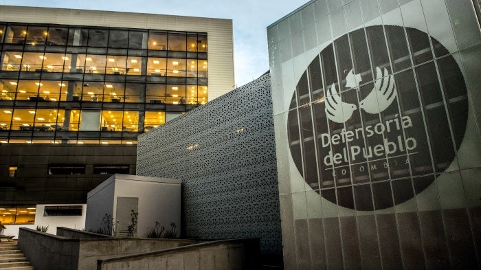 Headquarters of the Ombudsman’s Office in Bogotá, Colombia, June 15, 2020.