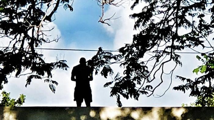 An unknown man on the Eastern Caribbean island of Barbados.