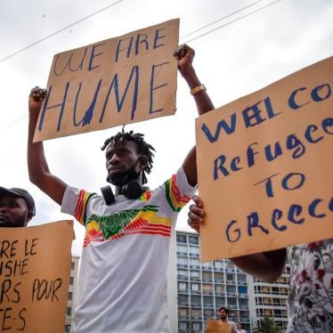 People took the streets of Athens, Greece to protest fascism and racism on World Refugees Day, 20 June 2020.