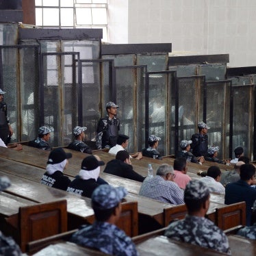  A courtroom with soundproof glass in Cairo, Egypt, September 8, 2018. 
