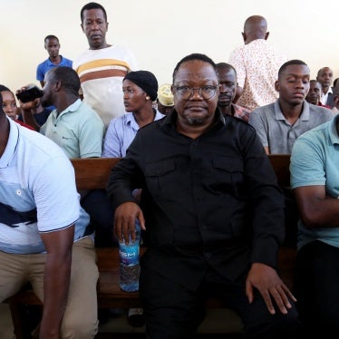 Tanzanian opposition leader Tundu Lissu of the Chadema party faces a magistrate's court after his arrest in Dar es Salaam, Tanzania, April 10, 2025.