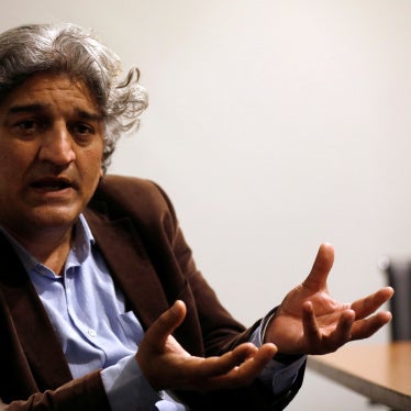 Journalist Matiullah Jan during an interview at his office in Islamabad, Pakistan, March 13, 2019.