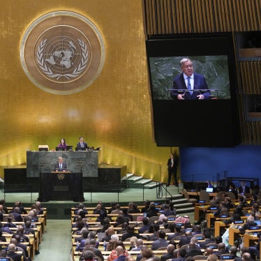 UN Secretary-General Antonio Guterres addresses the 80th session of the United Nations General Assembly, in New York, September 23, 2025. 