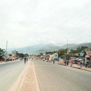 A deserted street in Uvira, eastern Democratic Republic of Congo, on December 9, 2025, before Rwandan and M23 forces captured the town.