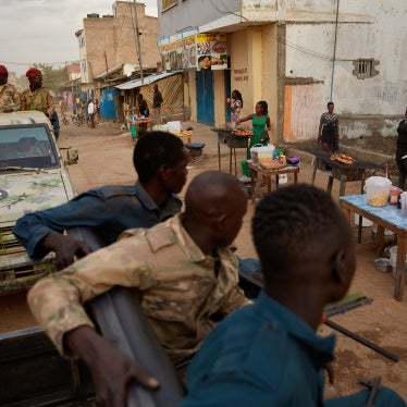 Old photo from April 9, 2020, of security forces patrolling the streets of Juba, South Sudan.