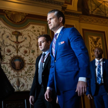 Defense Secretary Pete Hegseth arrives to brief senators at the US Capitol, Washington DC, January 7, 2026.