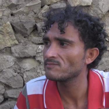 Walid al-Ibbi survived the May 5, 2015 coalition bombing of his home that killed 27 members of his family. 